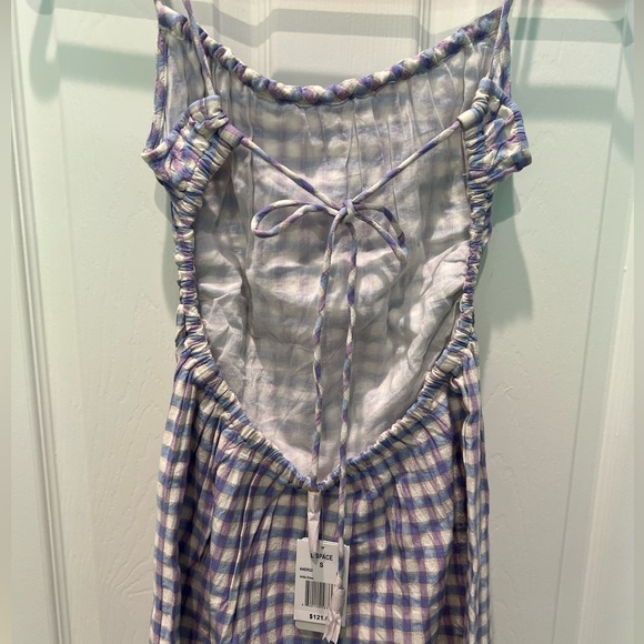 L*SPACE REVOLVE ANIKA MINI DRESS IN PARK SLOPE GINGHAM - SIZE SMALL - (NWT) - Picture 8 of 10